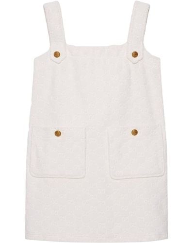Gucci GG Cotton Jersey Minidress - Natural