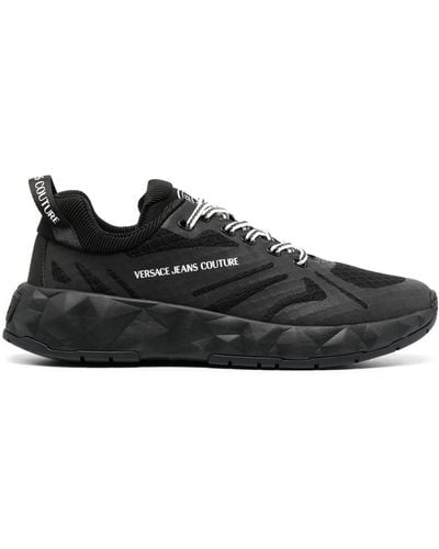 Versace Jeans Couture Logo-print Low-top Sneakers - Black