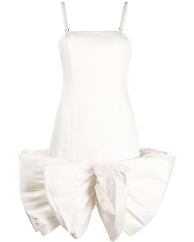 ROTATE BIRGER CHRISTENSEN Leiza Bow-detail Dress - White