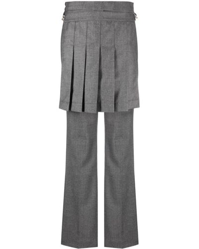 Fendi Tailored Skirt Trousers - Grey
