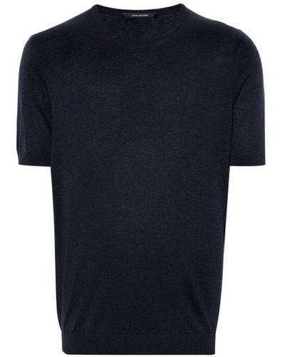 Tagliatore Camiseta Josh de punto fino - Azul