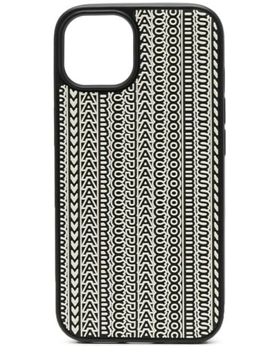 Marc Jacobs Coque d'iPhone 14 à motif monogrammé - Noir