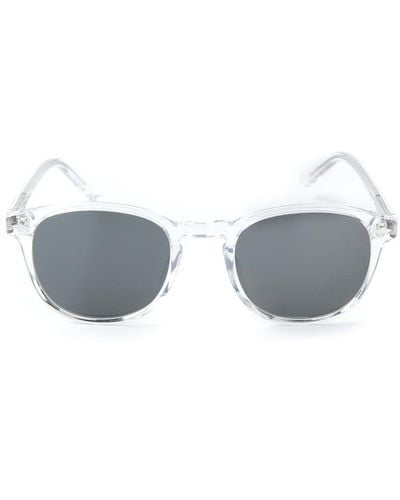 Lesca Transparent Frame Sunglasses - Wit
