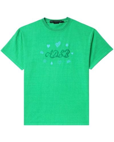 ANDERSSON BELL Logo-embroidered T-shirt - Green