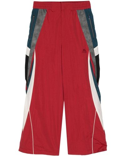 Adererror Milos Colour-block Paneled Track Pants - Red