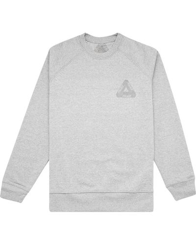 Palace 3M Sweatshirt mit Rundhalsausschnitt - Grau