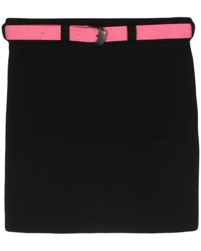 Ssheena Minifalda con cinturón - Negro