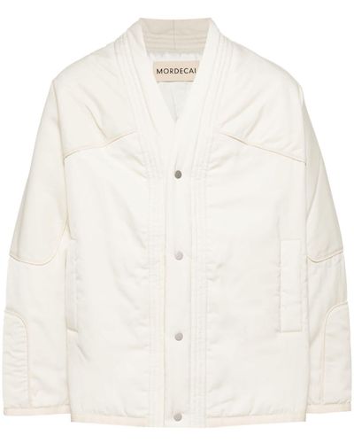 Mordecai Panelled Padded Jacket - White