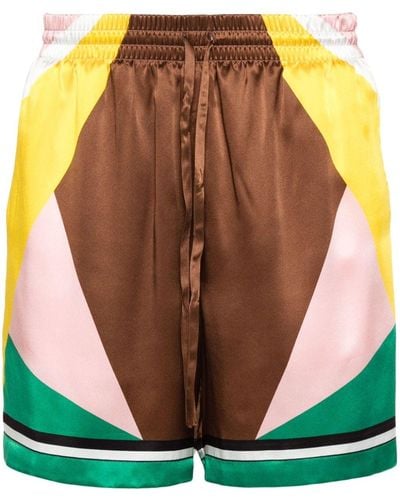 Casablanca Casa Sport Silk Shorts - Green