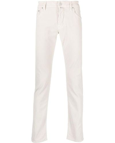 Jacob Cohen Comfort Slim-cut Jeans - White