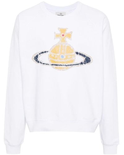 Vivienne Westwood Time Machine Sweatshirt mit Orb-Print - Weiß
