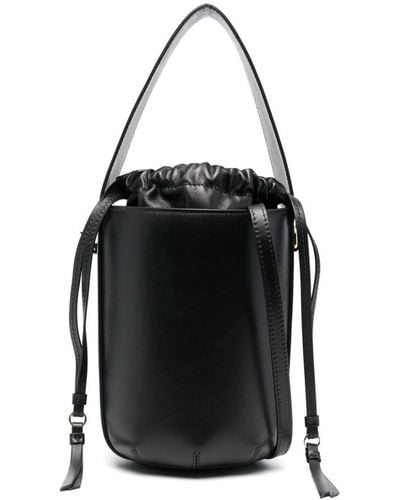 Chloé Sense Leather Bucket Bag - Black