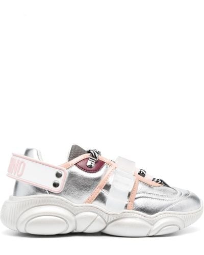 Moschino Panelled Low-top Sneakers - White