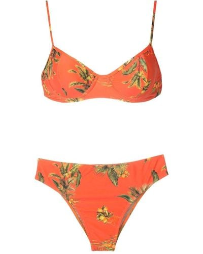 Lygia & Nanny Bikini à fleurs - Orange