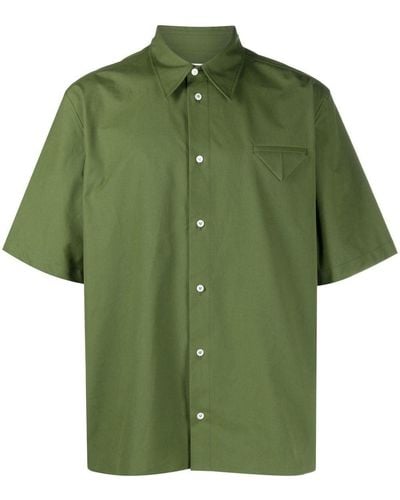 Bottega Veneta Katoenen Overhemd - Groen