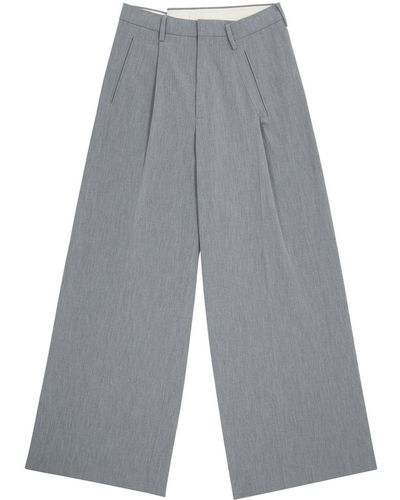 MM6 by Maison Martin Margiela Wide-leg Tailored Trousers - Grey