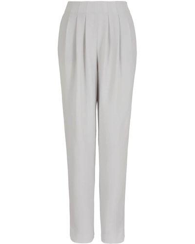 Emporio Armani Pantalon à coupe droite - Gris