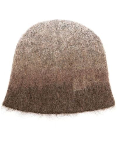 ERL Gradient-effect Brushed Beanie - Brown