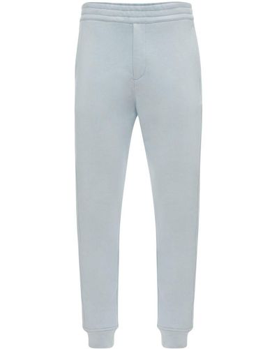 Alexander McQueen Organic-cotton Track-pants - Blue