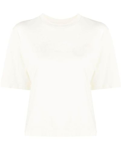 Off-White c/o Virgil Abloh T-shirt en coton à logo embossé - Blanc