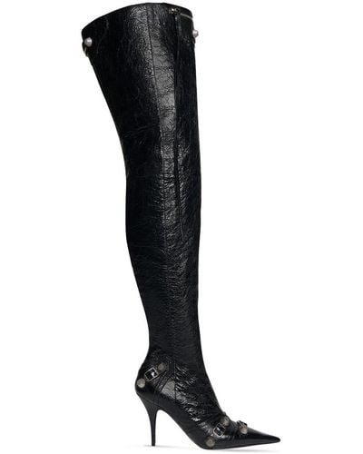 Balenciaga Cagole 90mm Over-the-knee Boots - Black