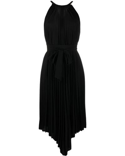 Alexandre Vauthier Asymmetric Pleated Dress - Black