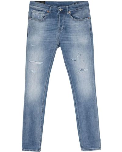 Dondup Halbhohe George Skinny-Jeans - Blau