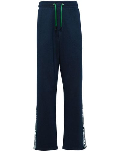 Karl Lagerfeld Logo-tape Knitted Track Trousers - Blue