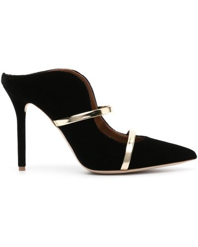 Malone Souliers Maureen 100mm Leather Court Shoes - Black