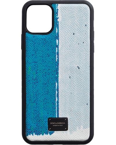 Dolce & Gabbana Snakeskin-effect Iphone 11 Pro Max Case - Blue