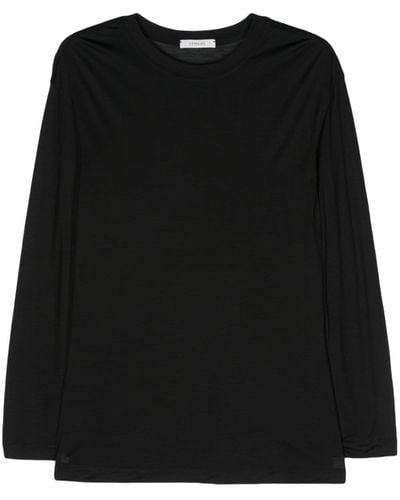 Lemaire シルク ロングtシャツ - ブラック