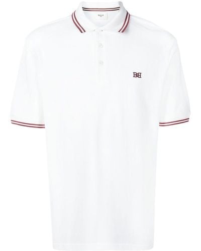 Bally Embroidered Logo Polo Shirt - White