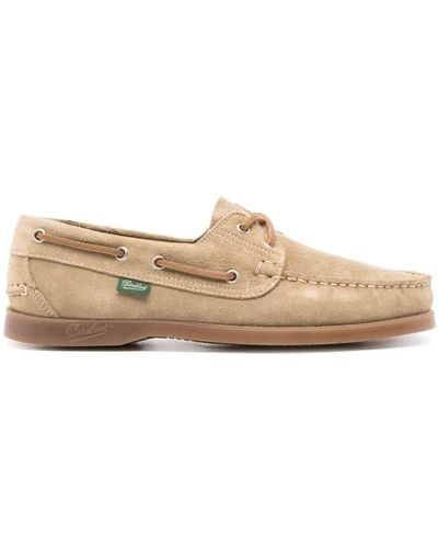 Paraboot Barth Suede Leather Loafers - Natural