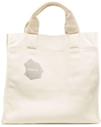 Objects IV Life Logo-print Cotton Tote Bag - Natural