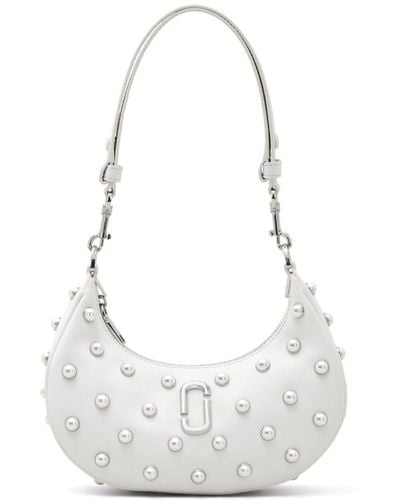 Marc Jacobs The Small Curve Leather Shoulder Bag - White