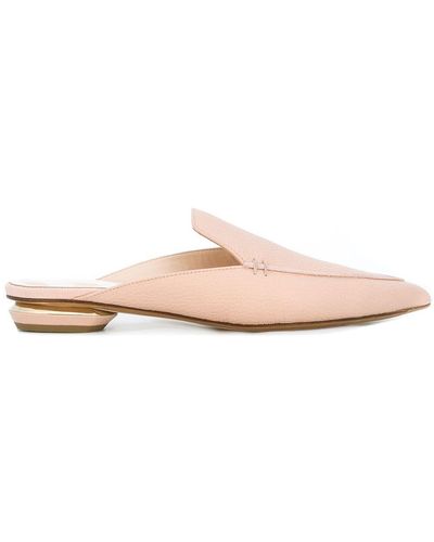 Nicholas Kirkwood 18mm Beya Flat Mules - Pink