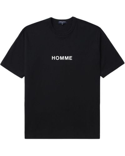 Comme des Garçons Homme プリント Tシャツ - ブラック