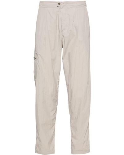 Herno Mid-rise Tapered Trousers - Natural