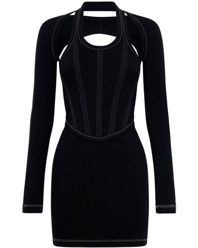 Dion Lee Modular Corsetドレス - ブラック