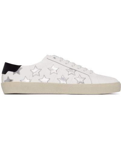 Saint Laurent Court Classic Sneakers - Wit