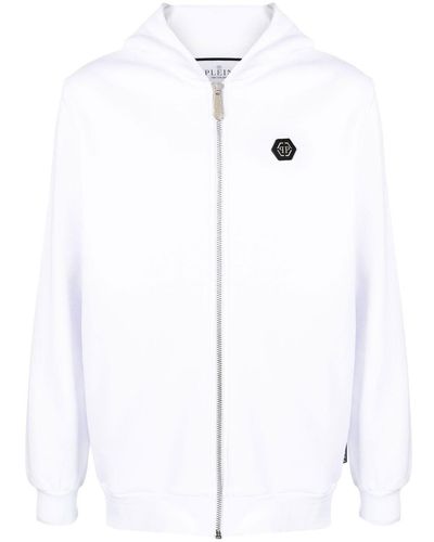 Philipp Plein 'hexagon' Hooded Jacket - White