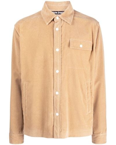 Palm Angels Corduroy Shirt Jacket - Natural