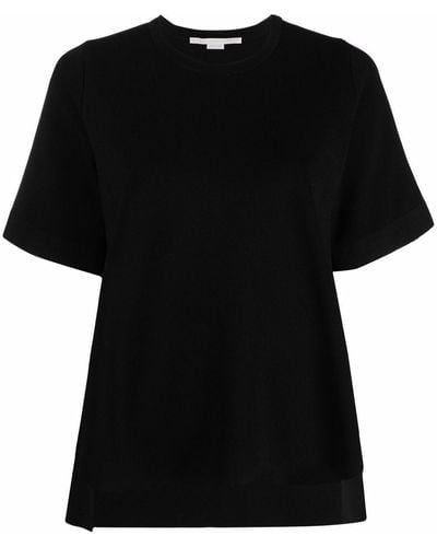 Stella McCartney Strong Silhouette Short-sleeve Knitted Sweater - Black