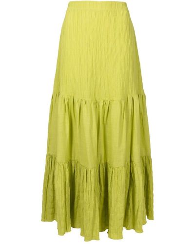 Clube Bossa Pisan Paneled Midi Skirt - Yellow