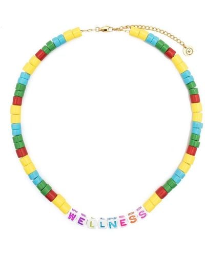 Sporty & Rich Wellness Beaded Necklace - Multicolour