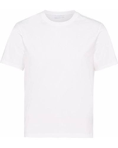 Prada T-shirt con girocollo - Bianco
