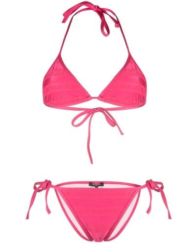 Balmain Bikinitop Met Logoprint - Roze