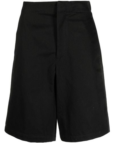 OAMC Knee-length Cotton Shorts - Black