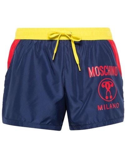 Moschino Logo-print Swim Shorts - Blue