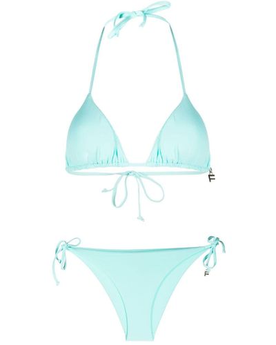 Fisico Bikini à design réversible - Bleu